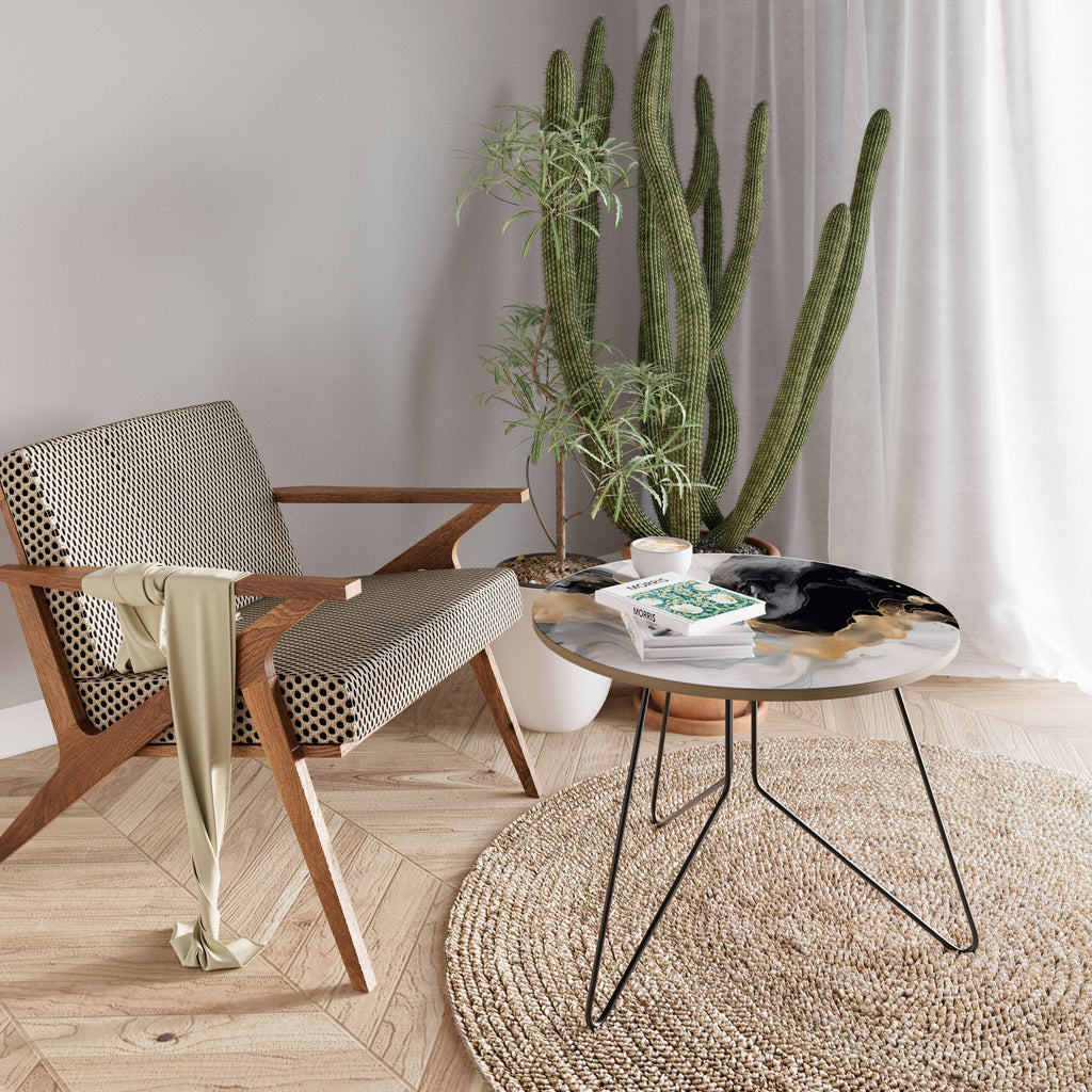 Table basse CONFLUENCE NOIR ET BLANC 69