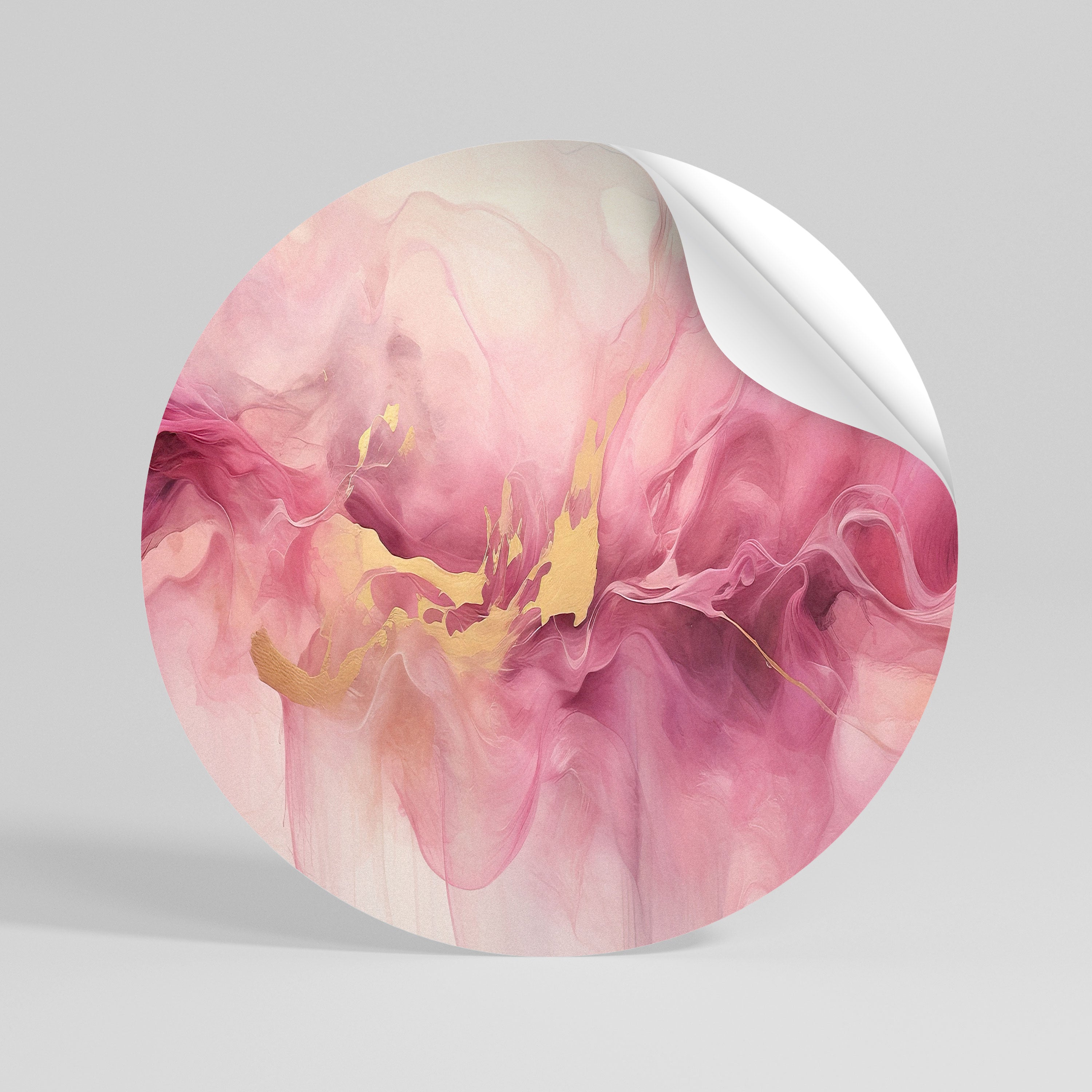 IMPRESSIONIST EUPHORIA Peel and Stick Round Sticker