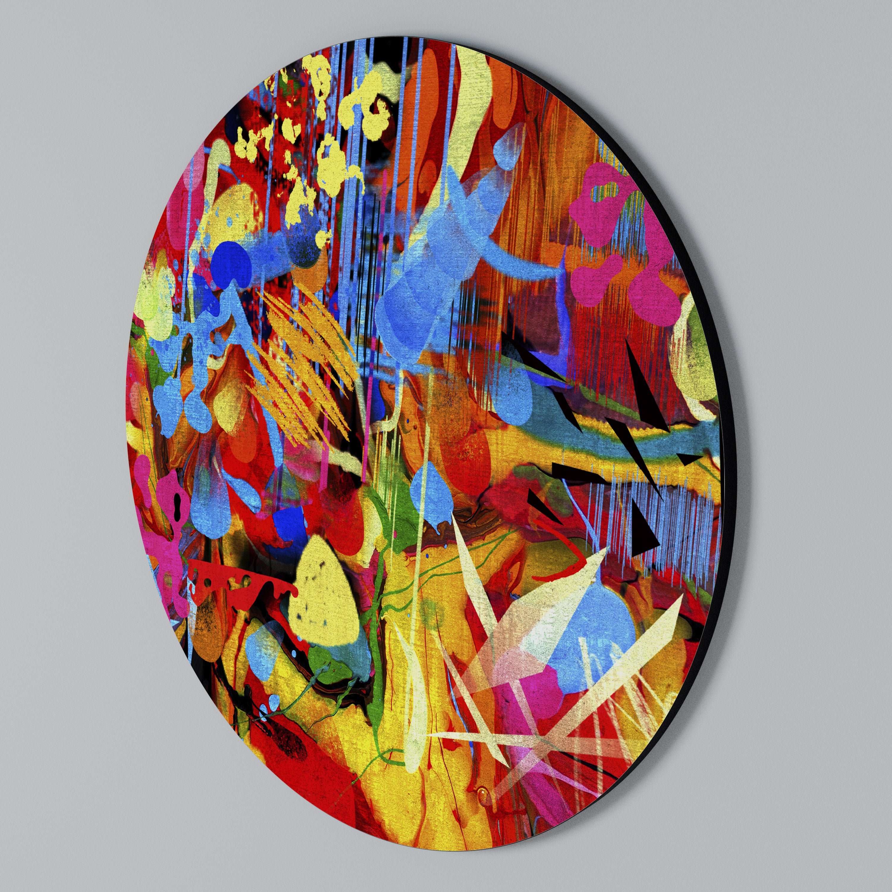 ABSTRACT RHAPSODY Round Wall Art