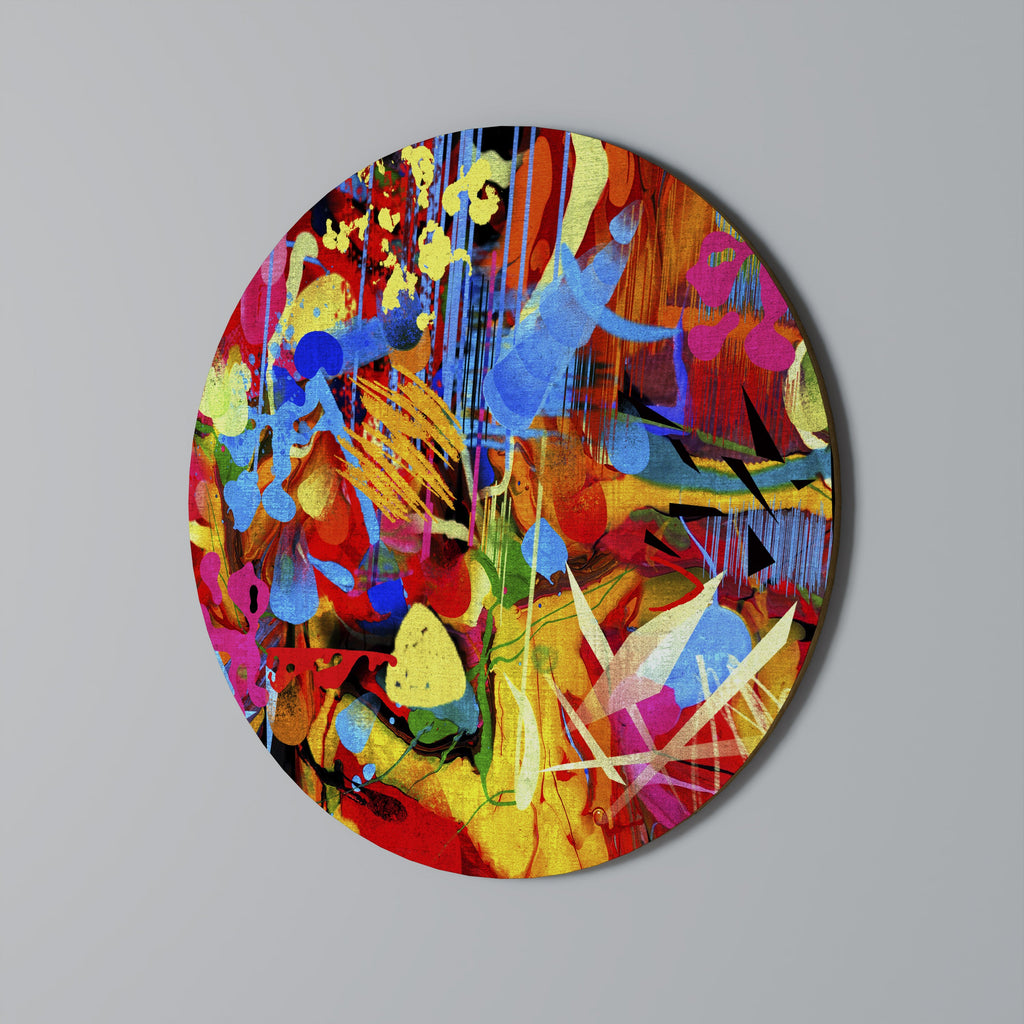 Abstract RHAPSODY Art mural rond