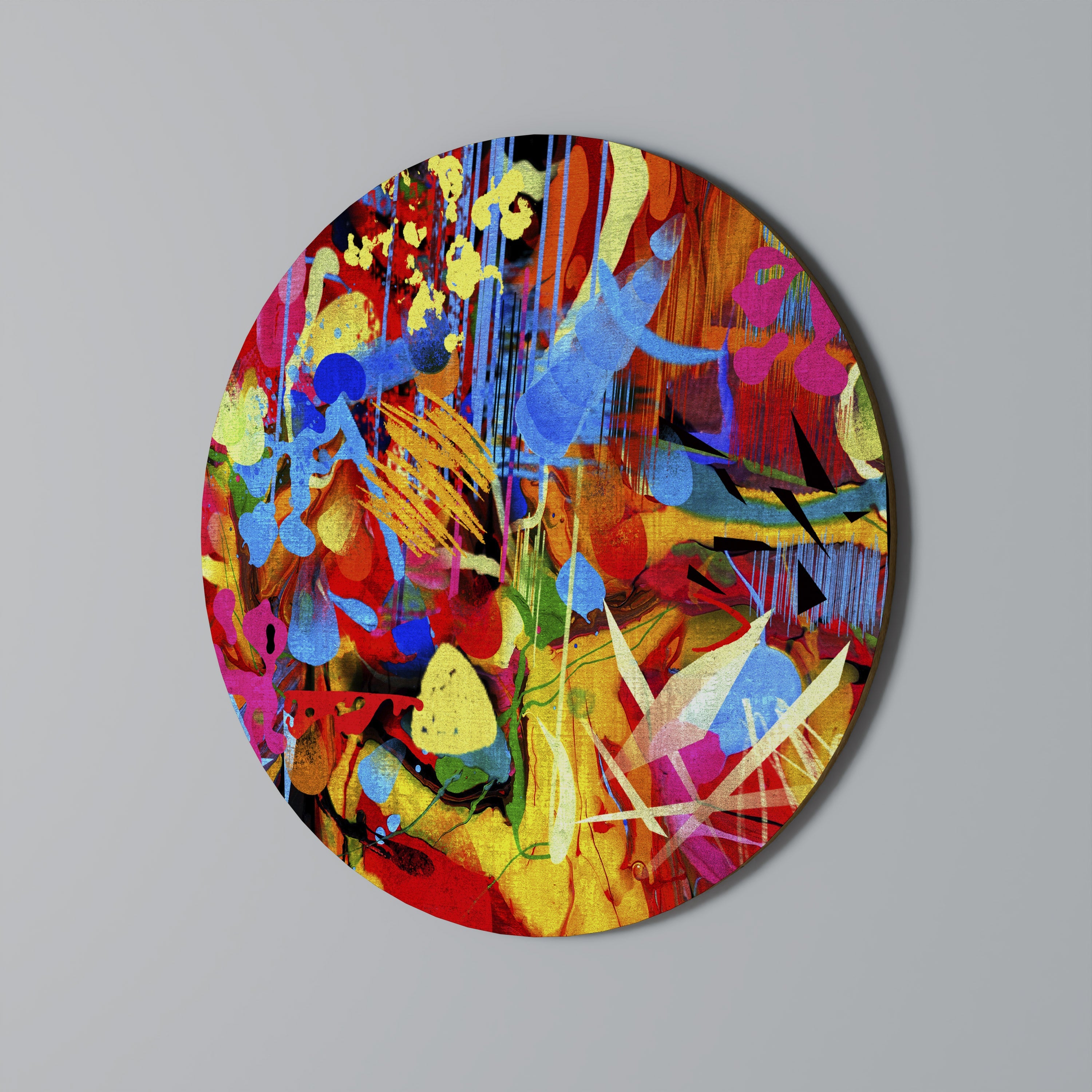 Abstract RHAPSODY Art mural rond