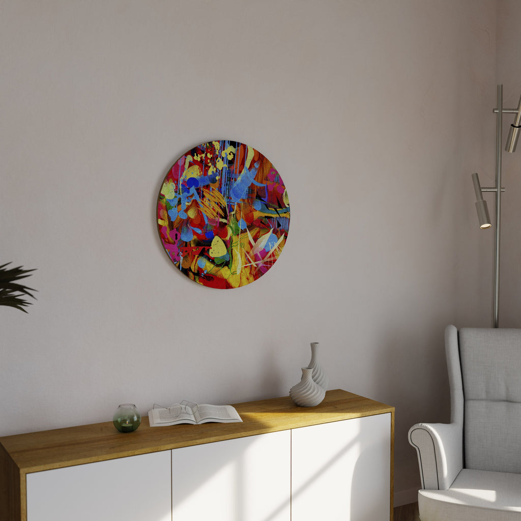 Abstract RHAPSODY Art mural rond