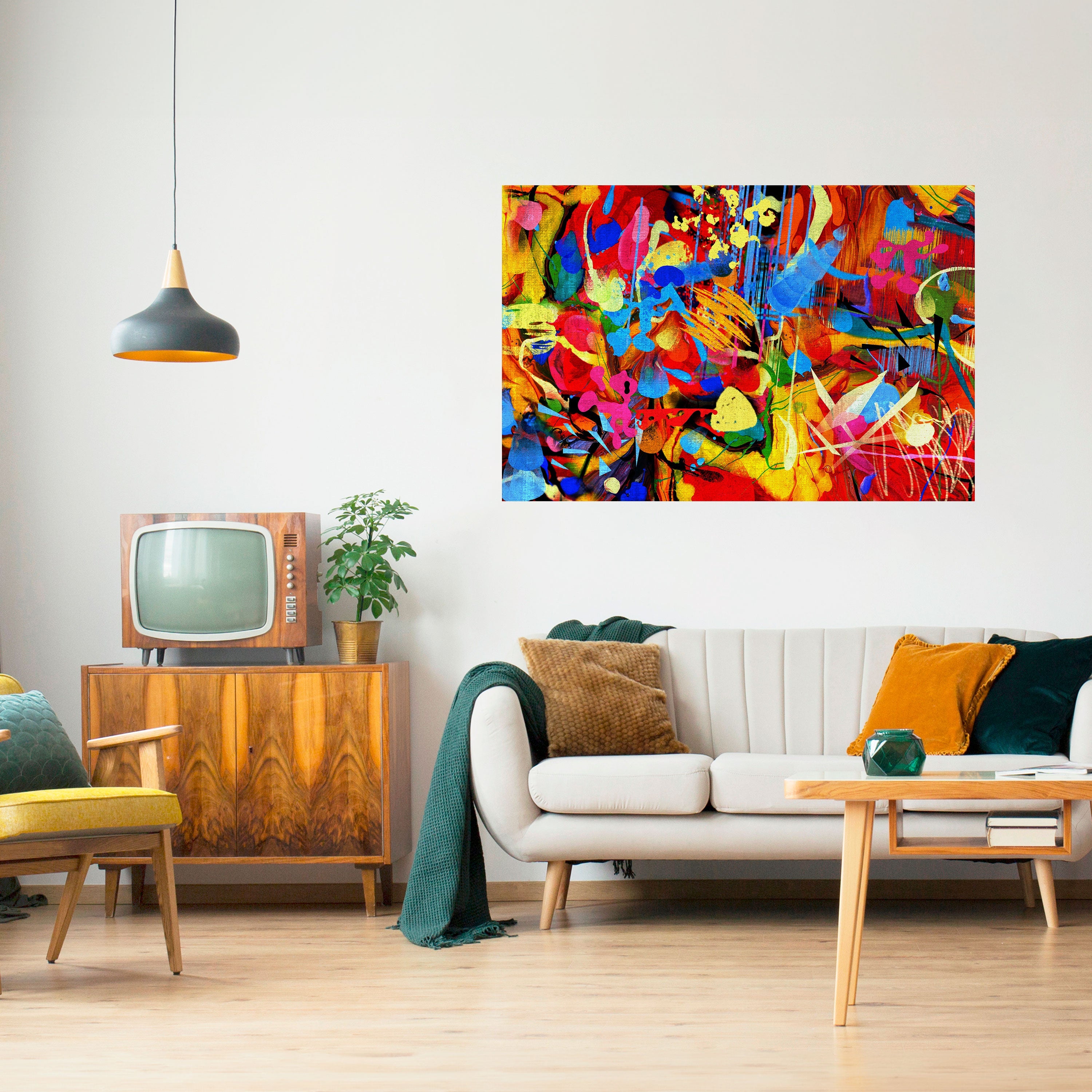 Affiche horizontale autocollante « ABSTRACT RHAPSODY »