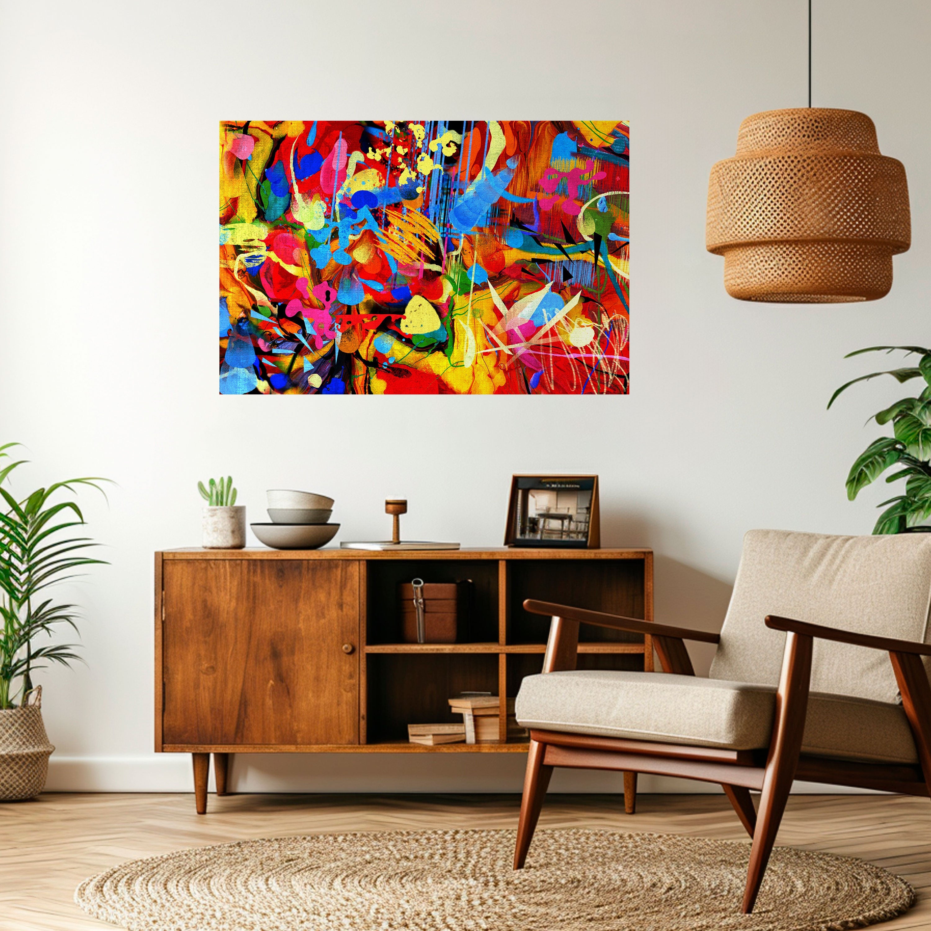 Affiche horizontale autocollante « ABSTRACT RHAPSODY »