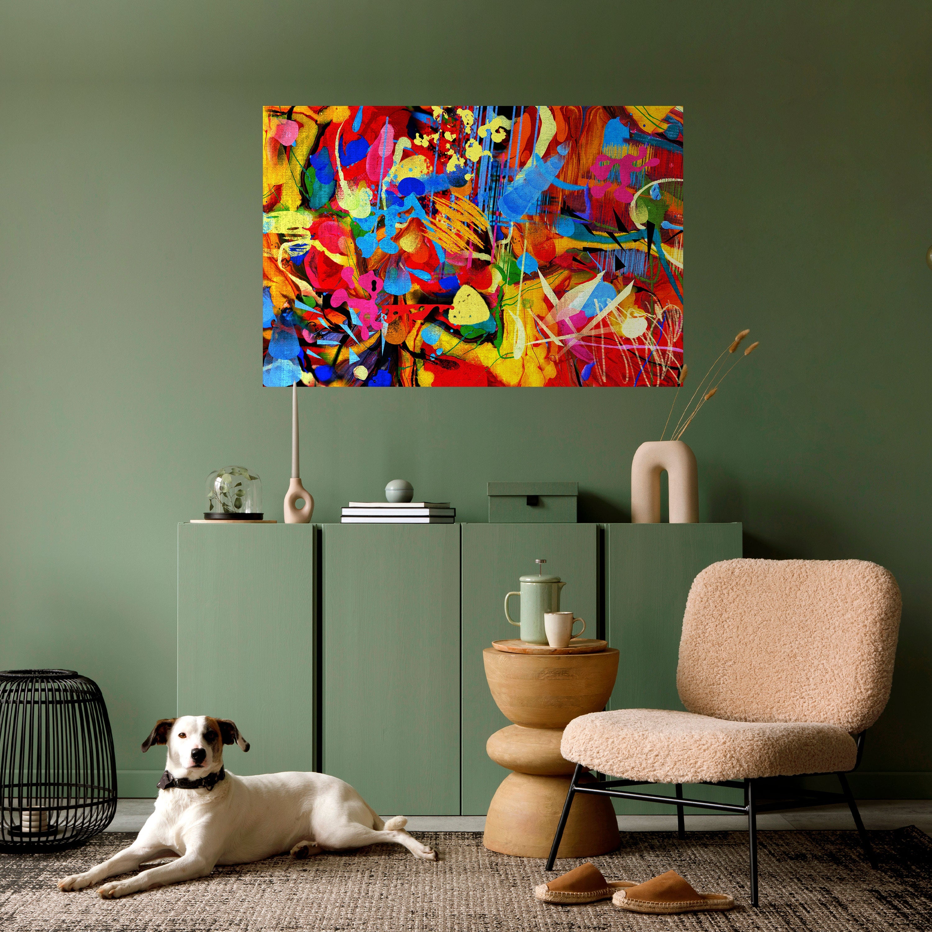 Affiche horizontale autocollante « ABSTRACT RHAPSODY »