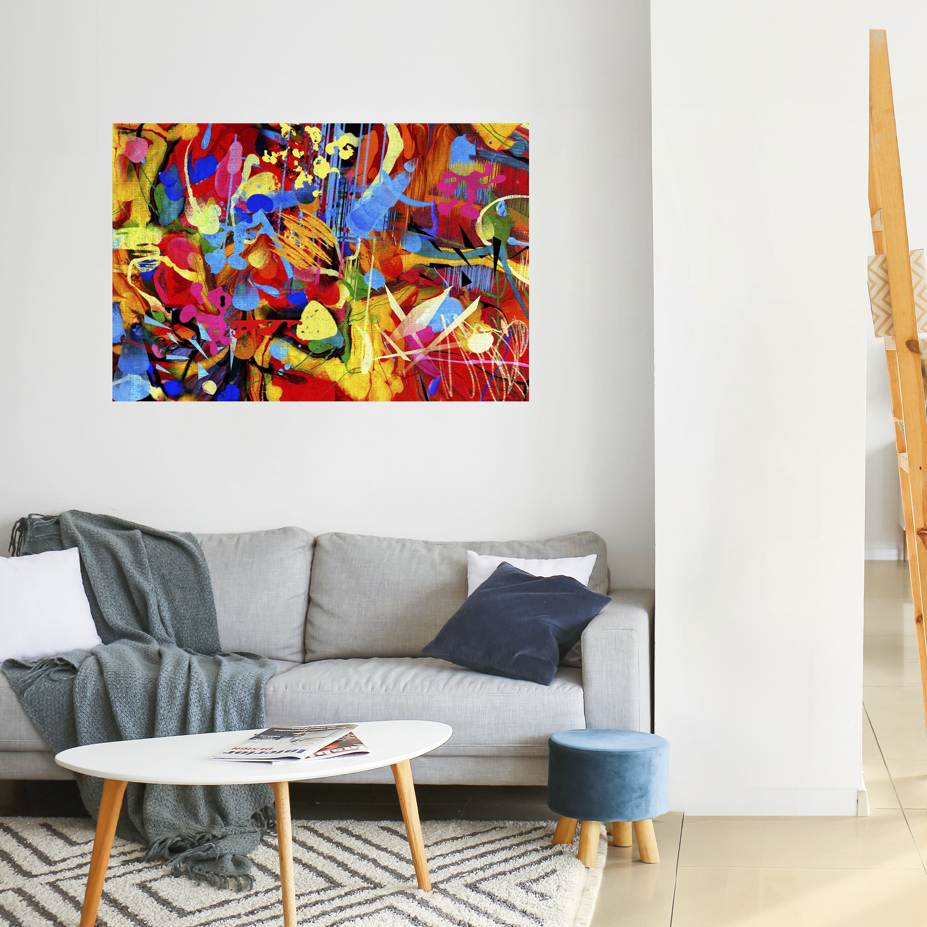 Affiche horizontale autocollante « ABSTRACT RHAPSODY »