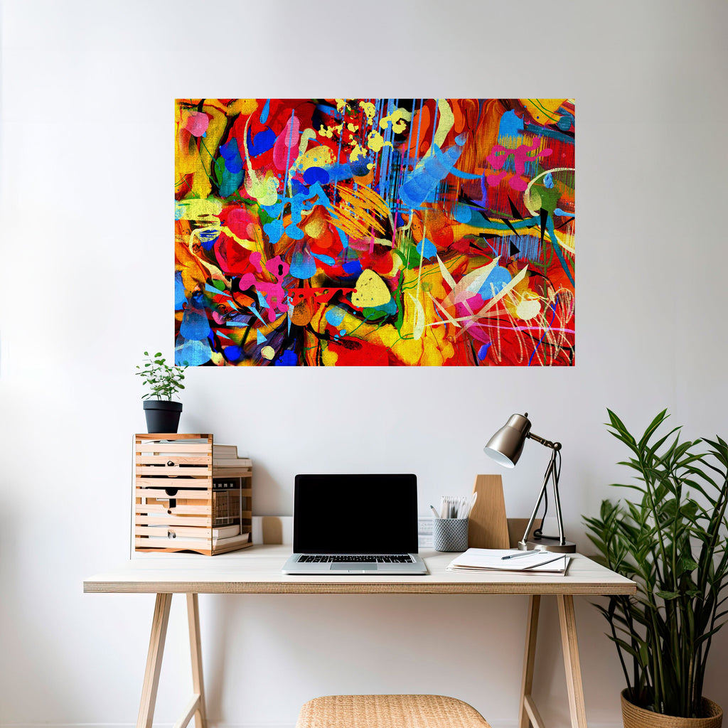 Affiche horizontale autocollante « ABSTRACT RHAPSODY »