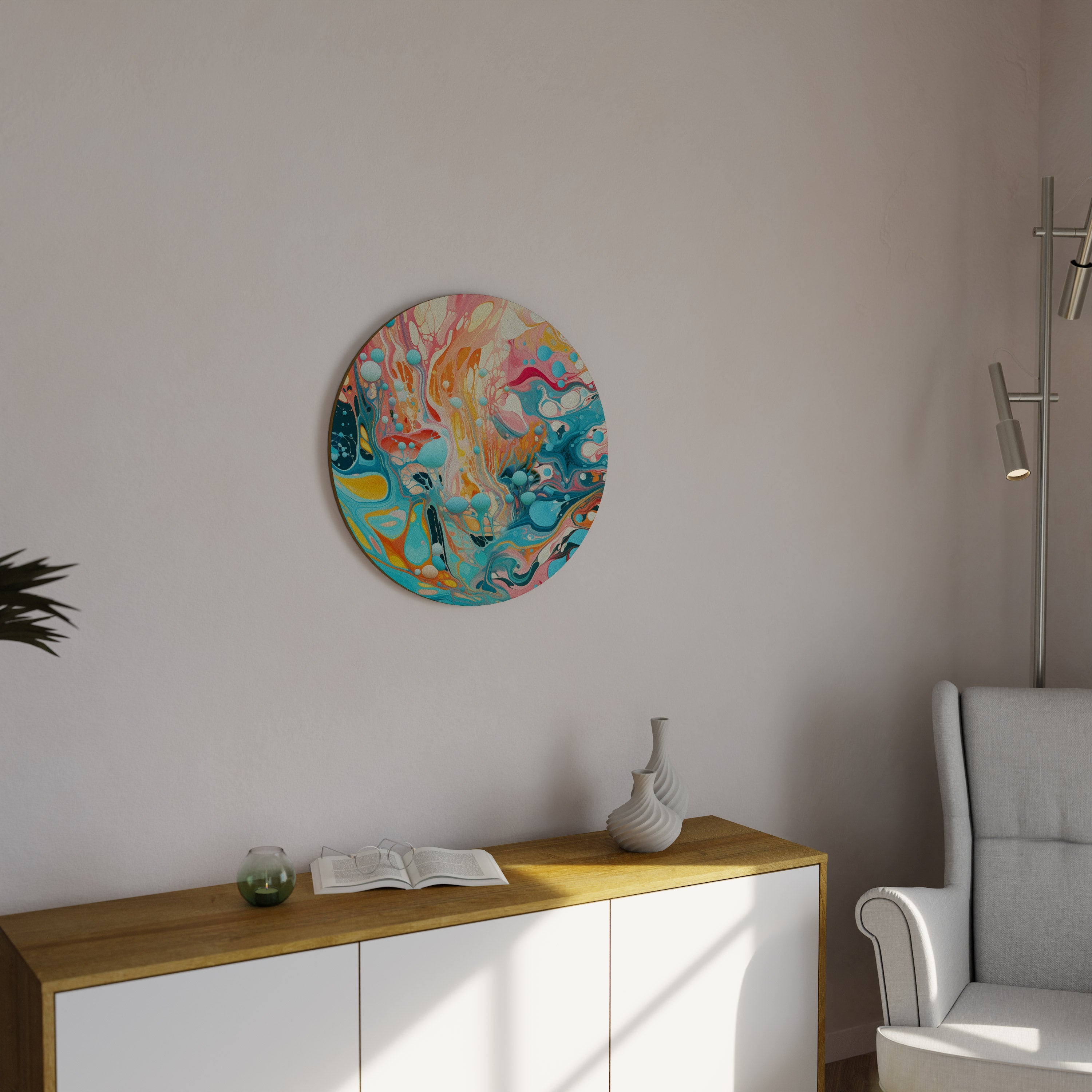 ALCHIMIE ARTISTIQUE Art mural rond