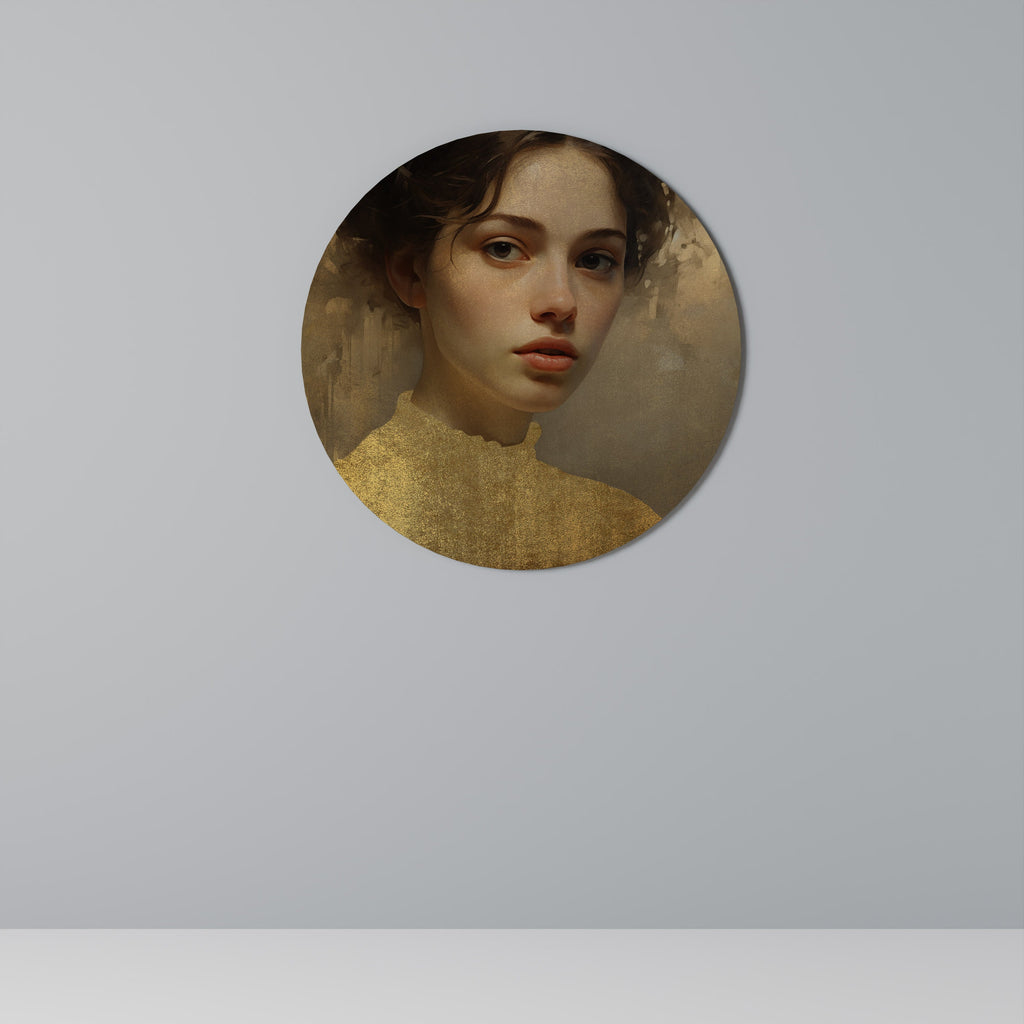 ETHEREAL ECOUNTER Round Wall Art