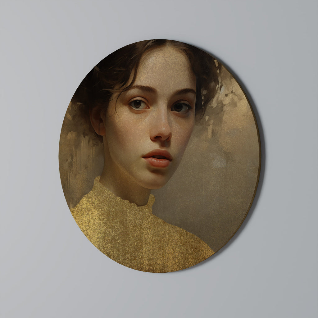 ETHEREAL ECOUNTER Round Wall Art