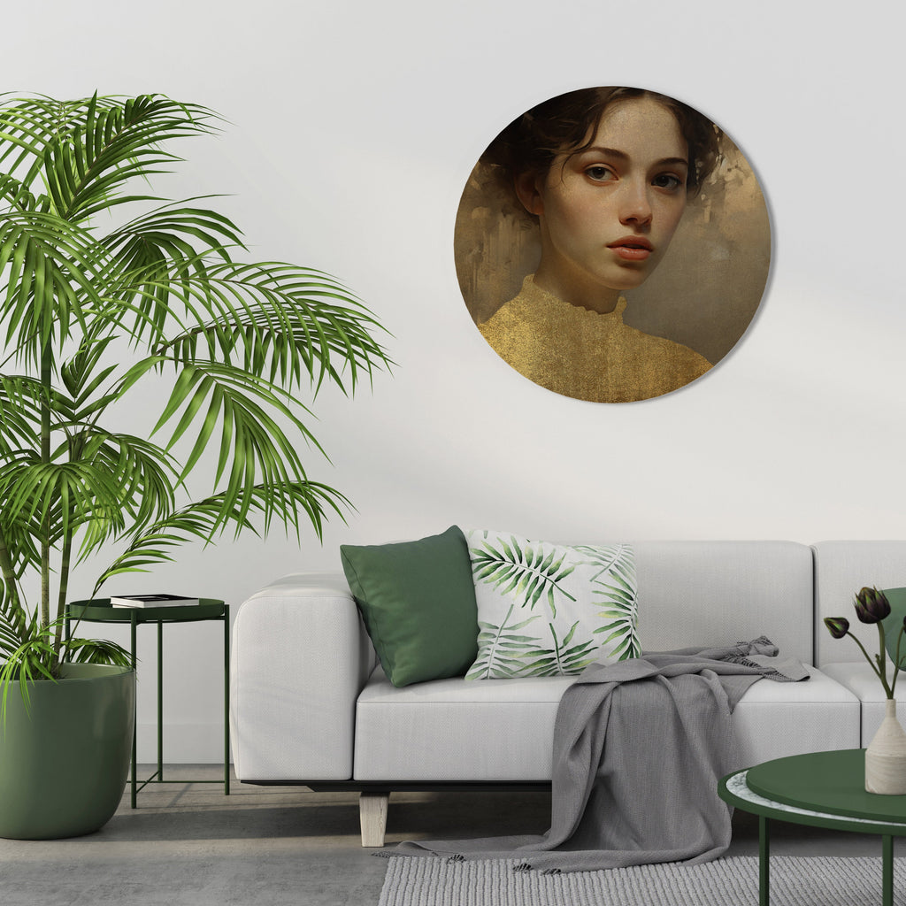 ETHEREAL ECOUNTER Round Wall Art