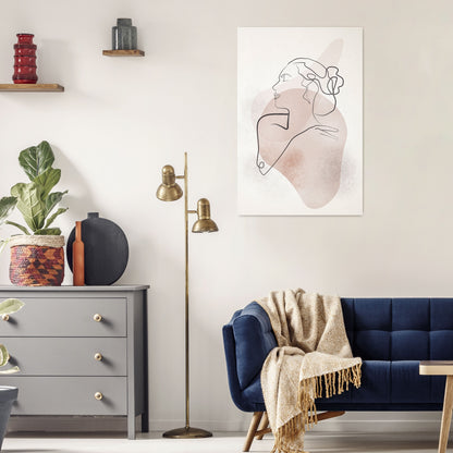 GRACEFUL LINES Vertical Canvas Print