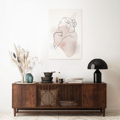 GRACEFUL LINES Vertical Canvas Print
