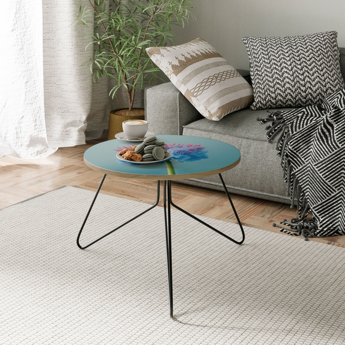 MISTY BLUE EXPLOSION Coffee Table