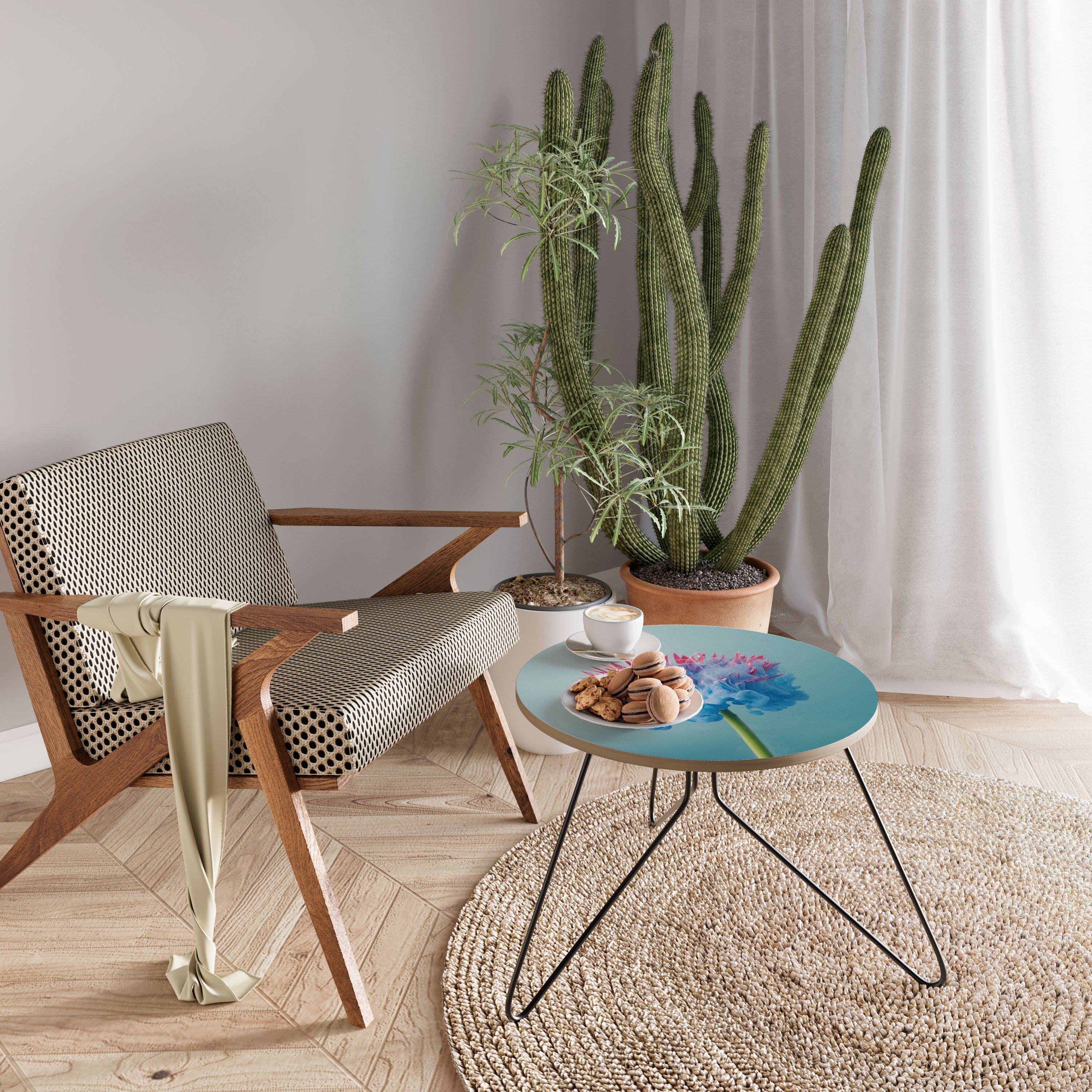 Table basse MISTY BLUE EXPLOSION 60