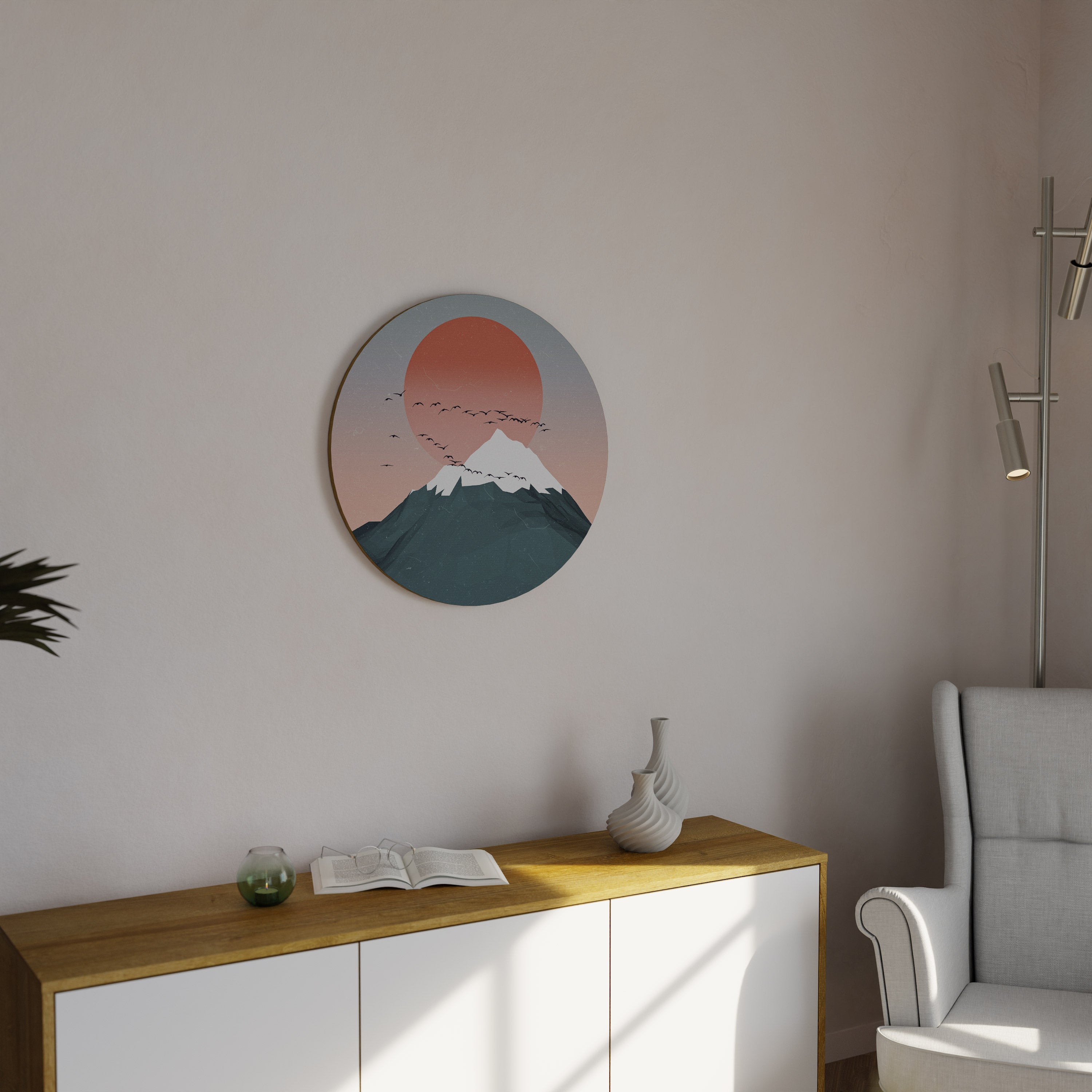 SKYWARD SYMPHONY Round Wall Art