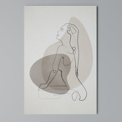 CONTOURS OF BEAUTY Vertical Canvas Print