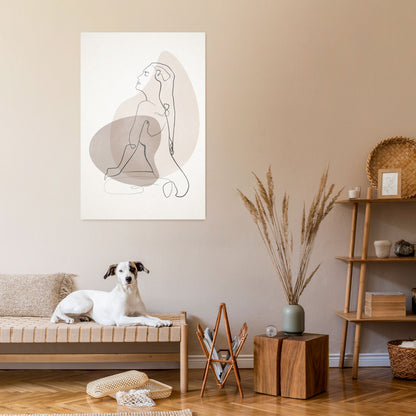 CONTOURS OF BEAUTY Vertical Canvas Print