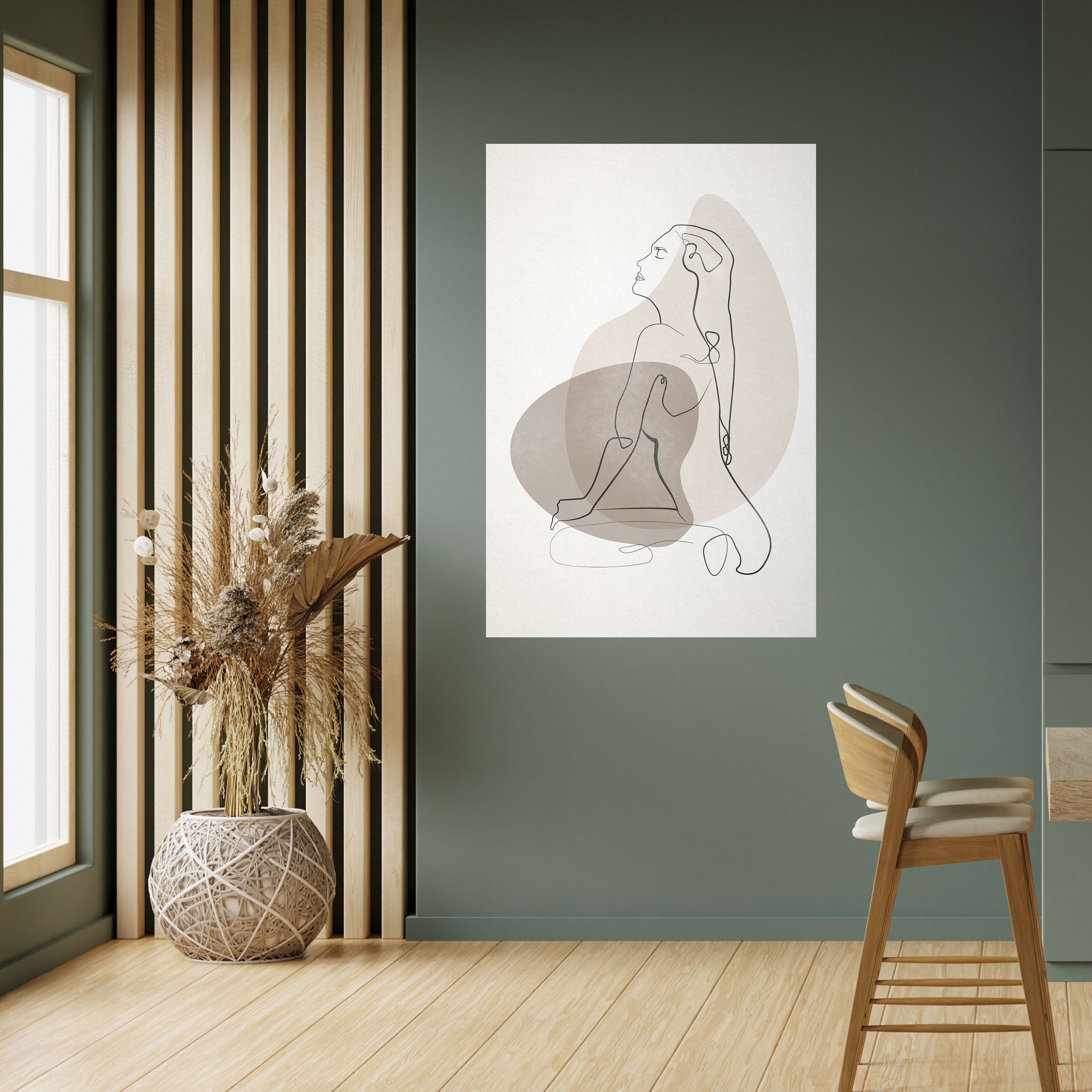 Affiche verticale autocollante CONTOURS OF BEAUTY