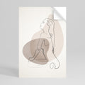 CONTOURS OF BEAUTY Peel and Stick Vertical Poster