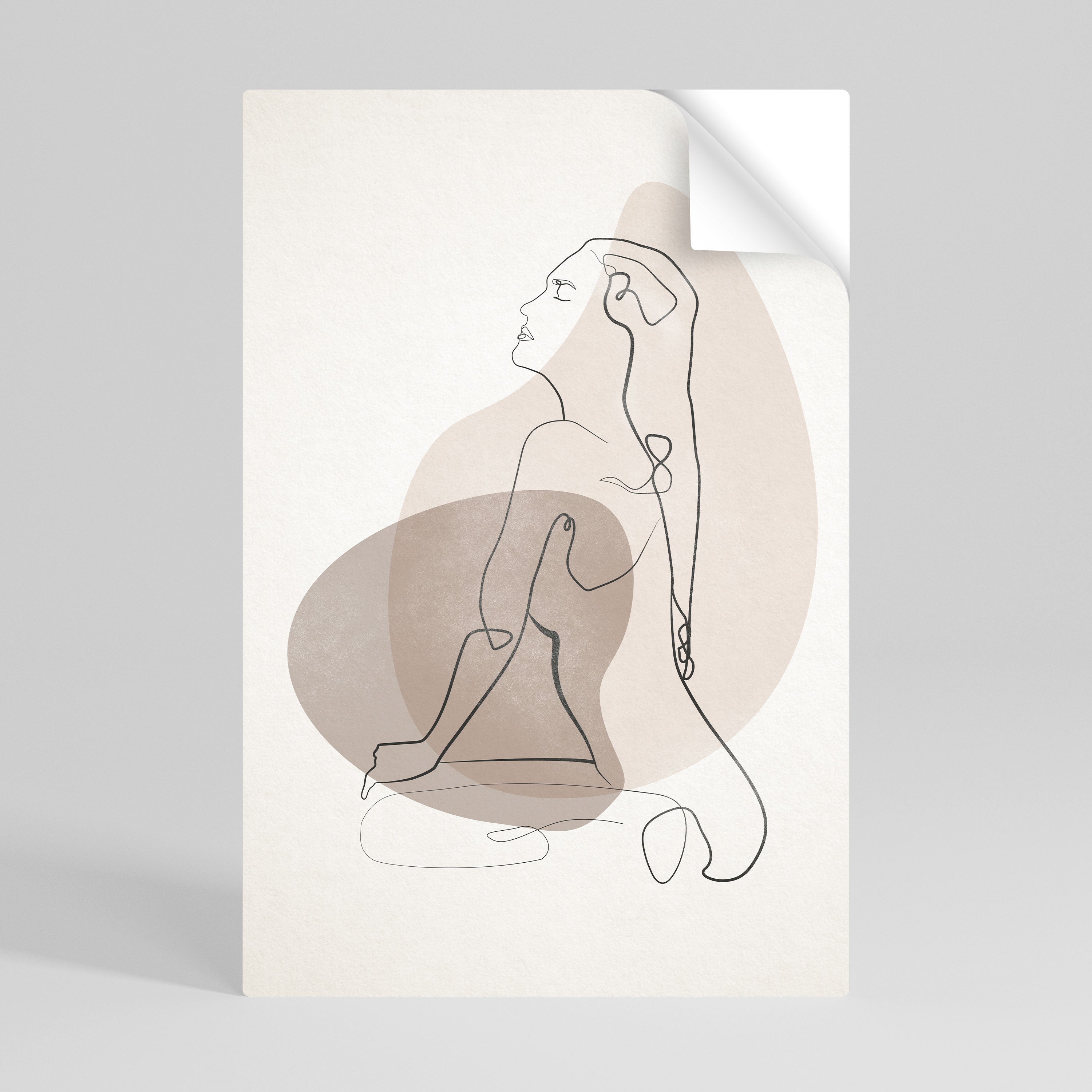 CONTOURS OF BEAUTY Peel and Stick Vertical Poster