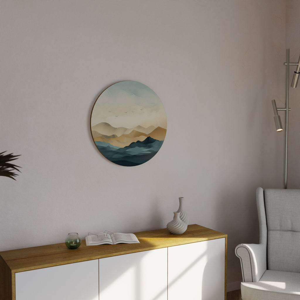 Décoration murale ronde MOUNTAIN MELODY