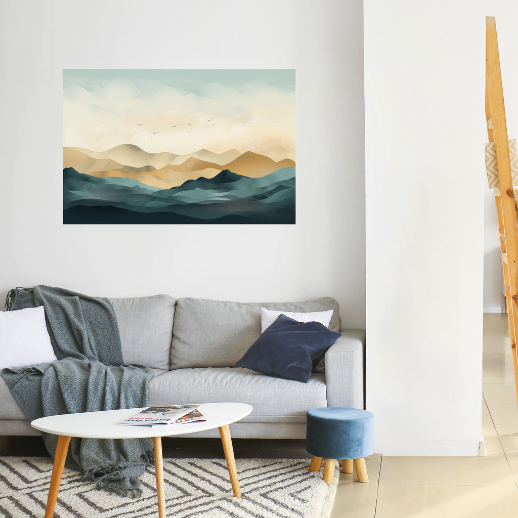 Affiche horizontale autocollante MOUNTAIN MELODY