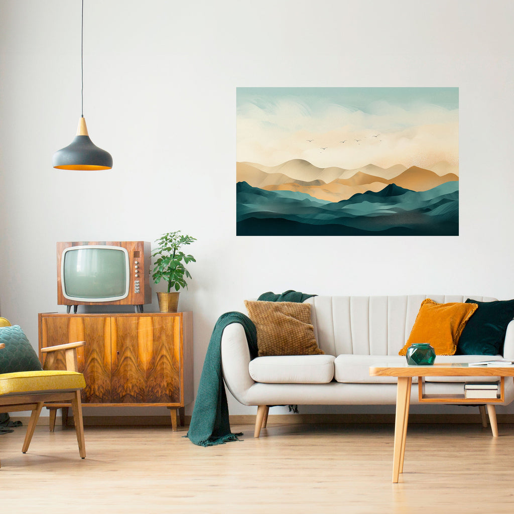 Affiche horizontale autocollante MOUNTAIN MELODY