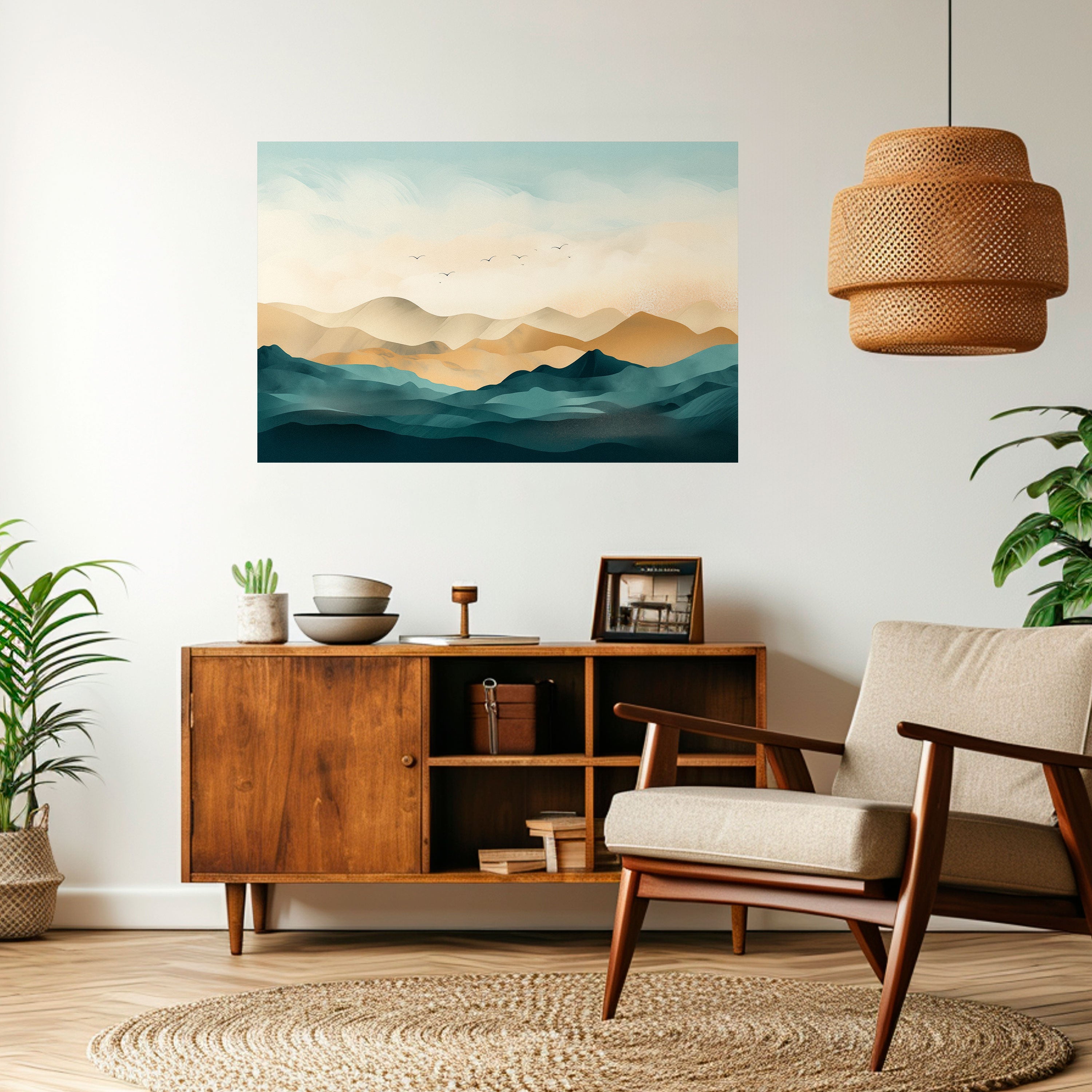 Affiche horizontale autocollante MOUNTAIN MELODY