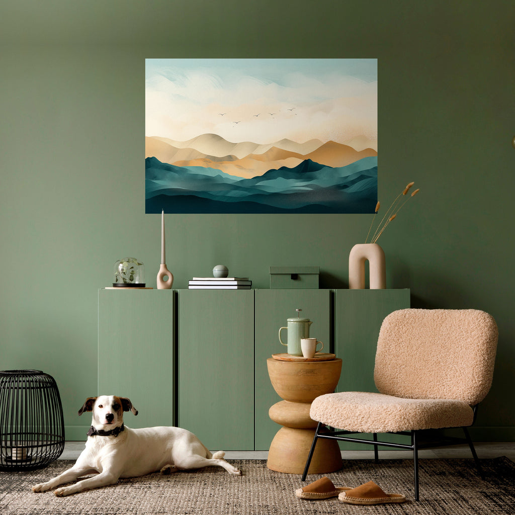 Affiche horizontale autocollante MOUNTAIN MELODY