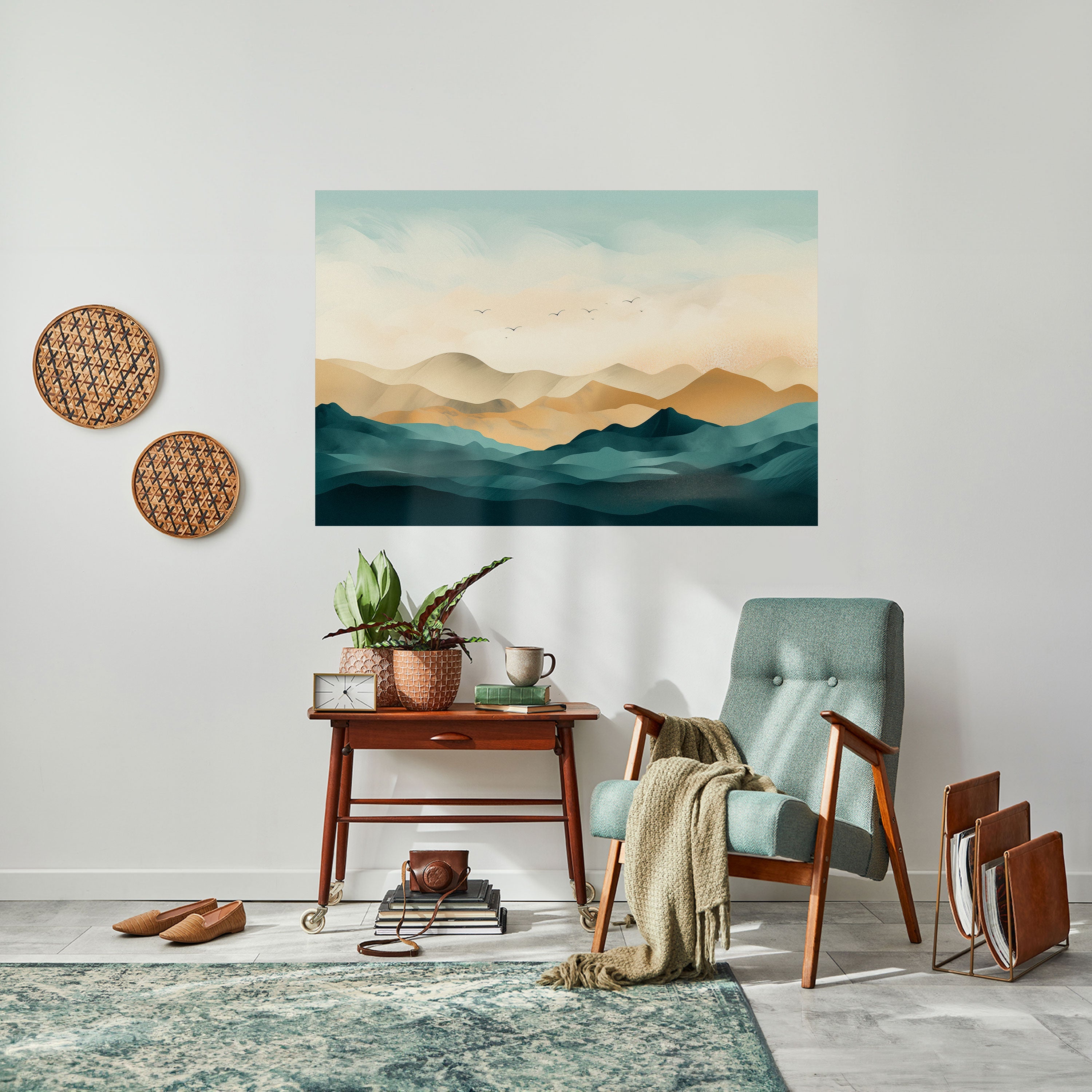 Affiche horizontale autocollante MOUNTAIN MELODY