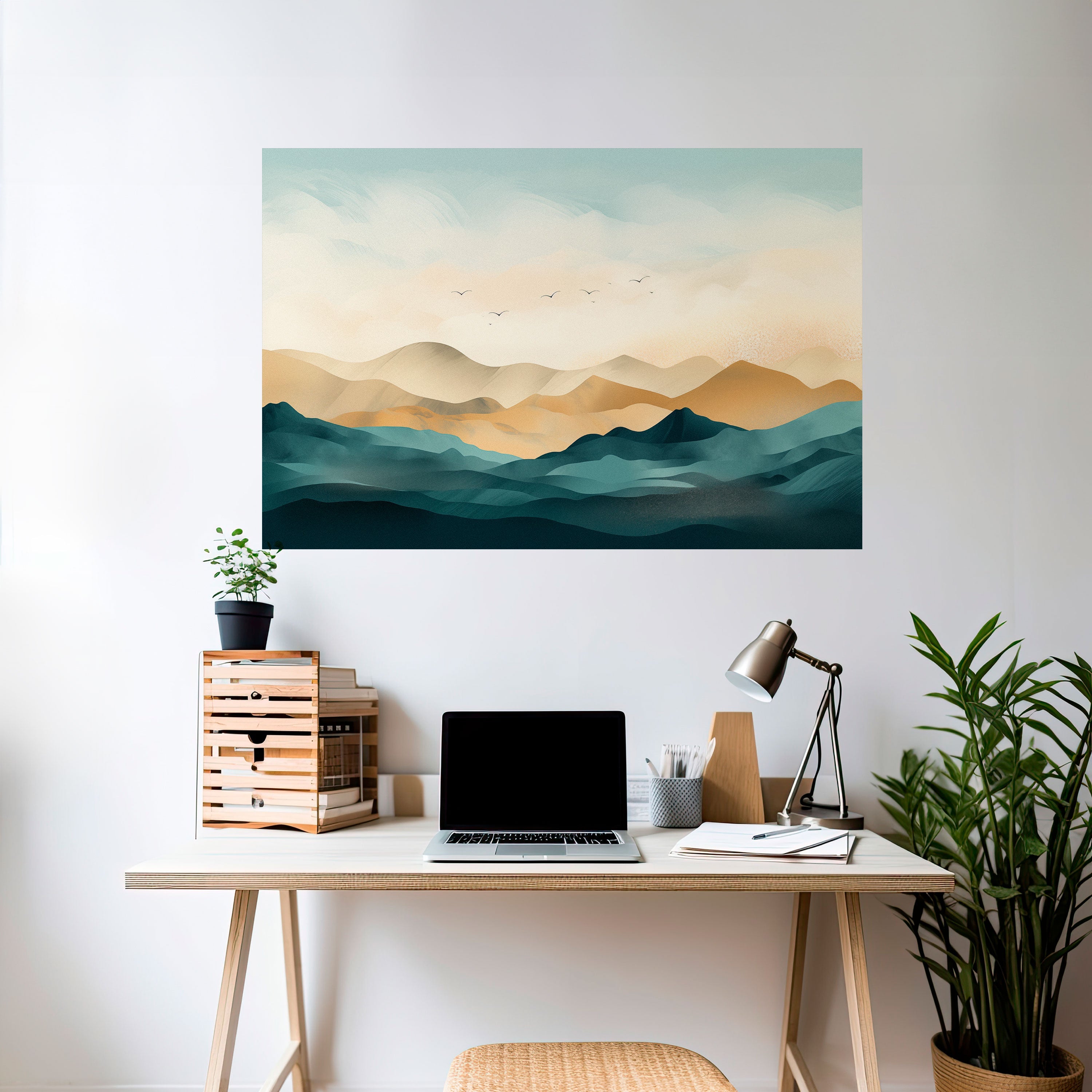 Affiche horizontale autocollante MOUNTAIN MELODY