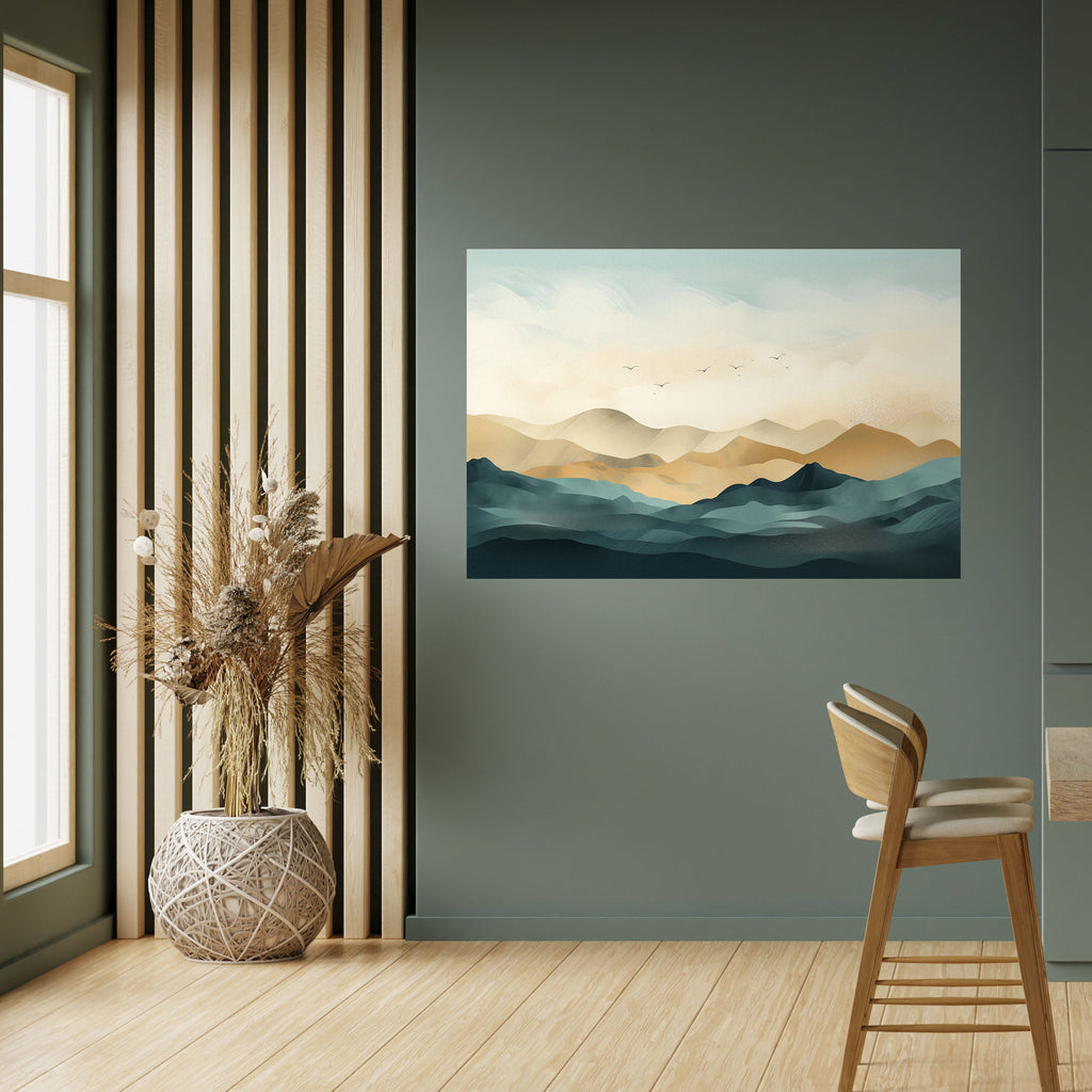 Affiche horizontale autocollante MOUNTAIN MELODY