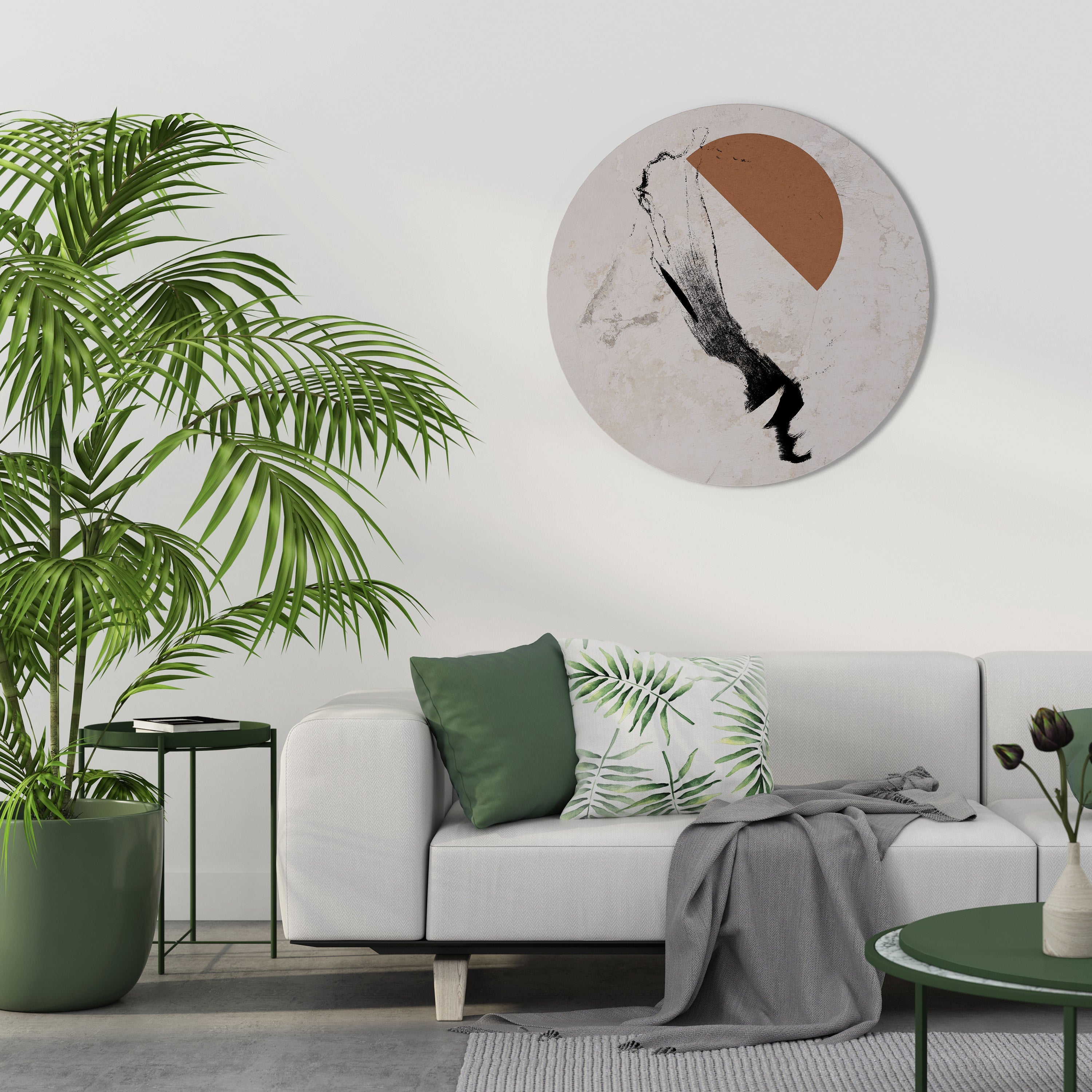 OMBRES DE L'IMAGINATION Art mural rond