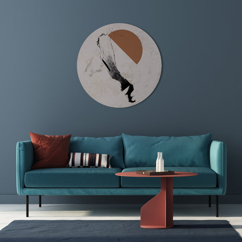 OMBRES DE L'IMAGINATION Art mural rond
