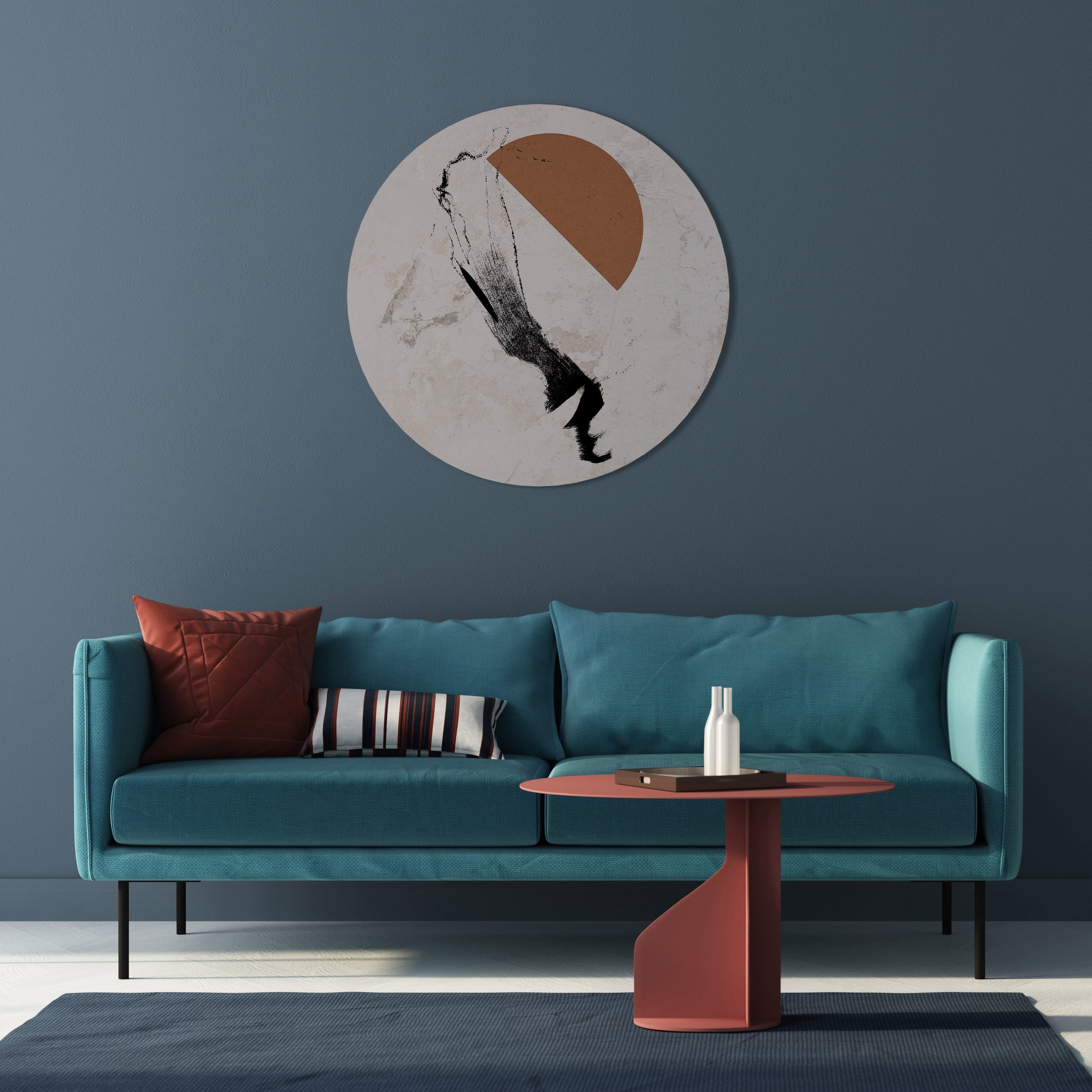 OMBRES DE L'IMAGINATION Art mural rond