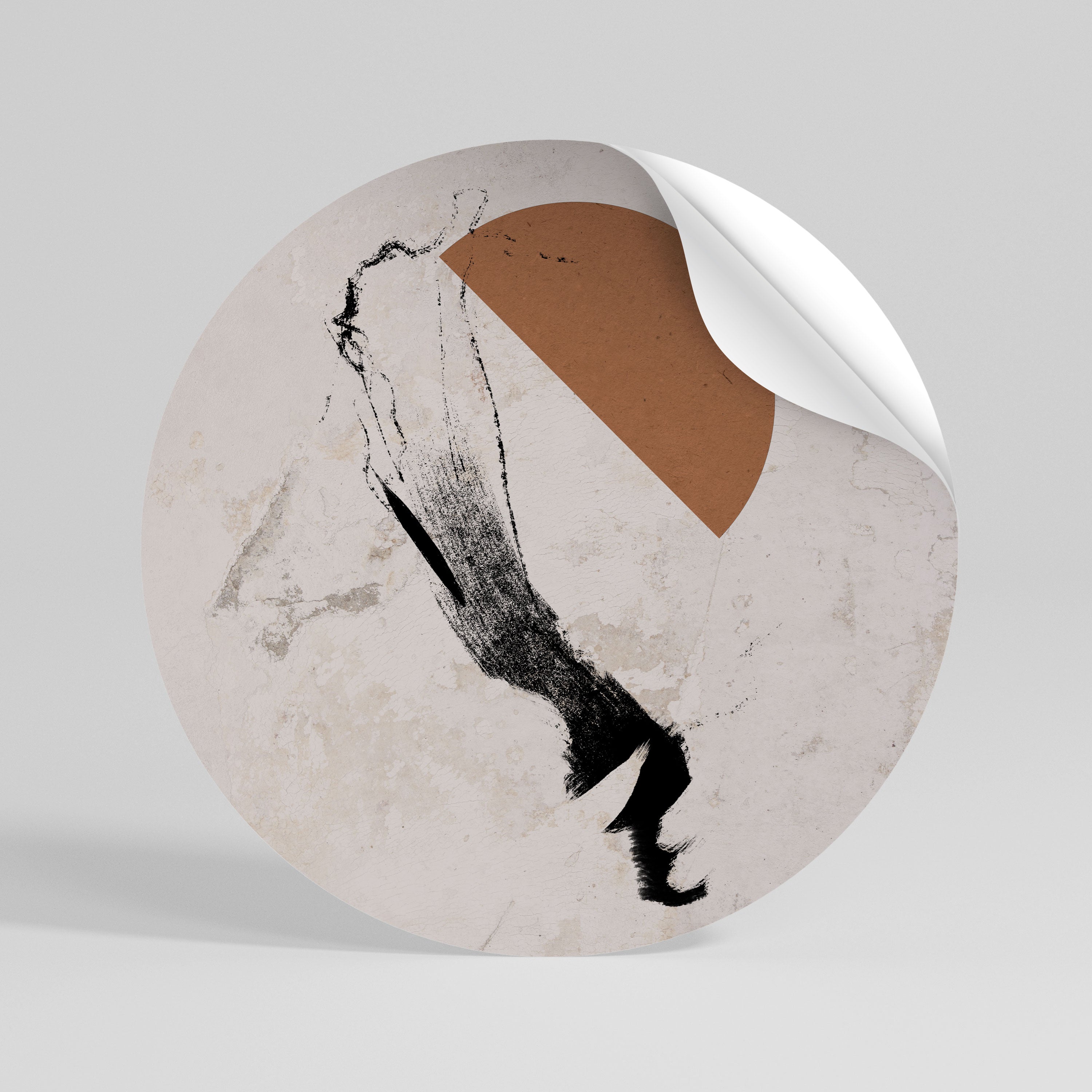 SHADOWS OF IMAGINATION Peel and Stick Round Sticker