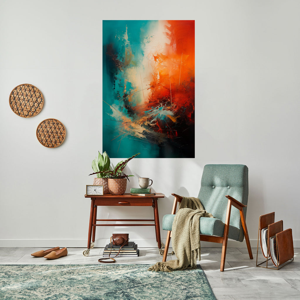 Affiche verticale autocollante FIERY FUSION