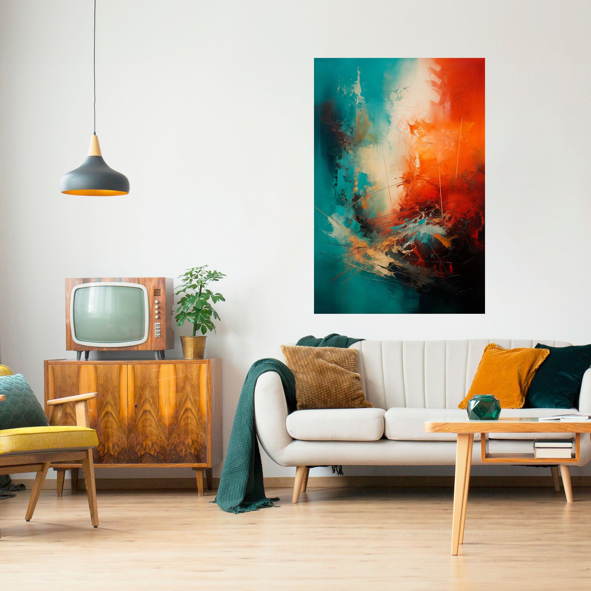 Affiche verticale autocollante FIERY FUSION