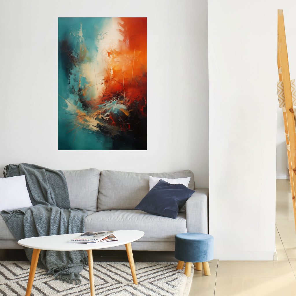 Affiche verticale autocollante FIERY FUSION