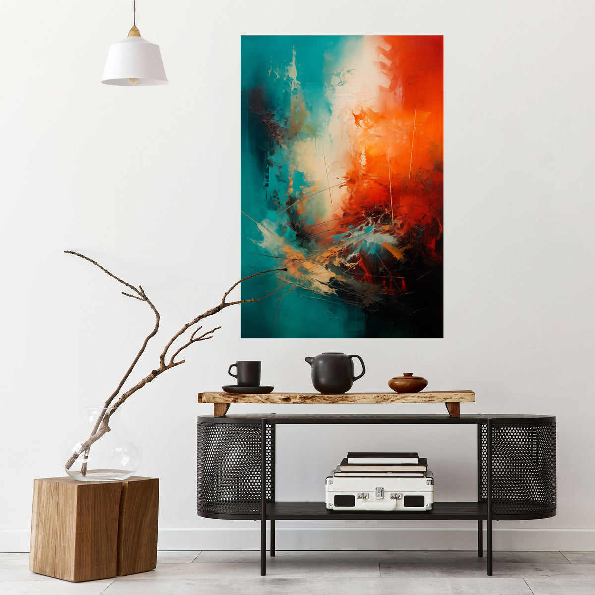 Affiche verticale autocollante FIERY FUSION