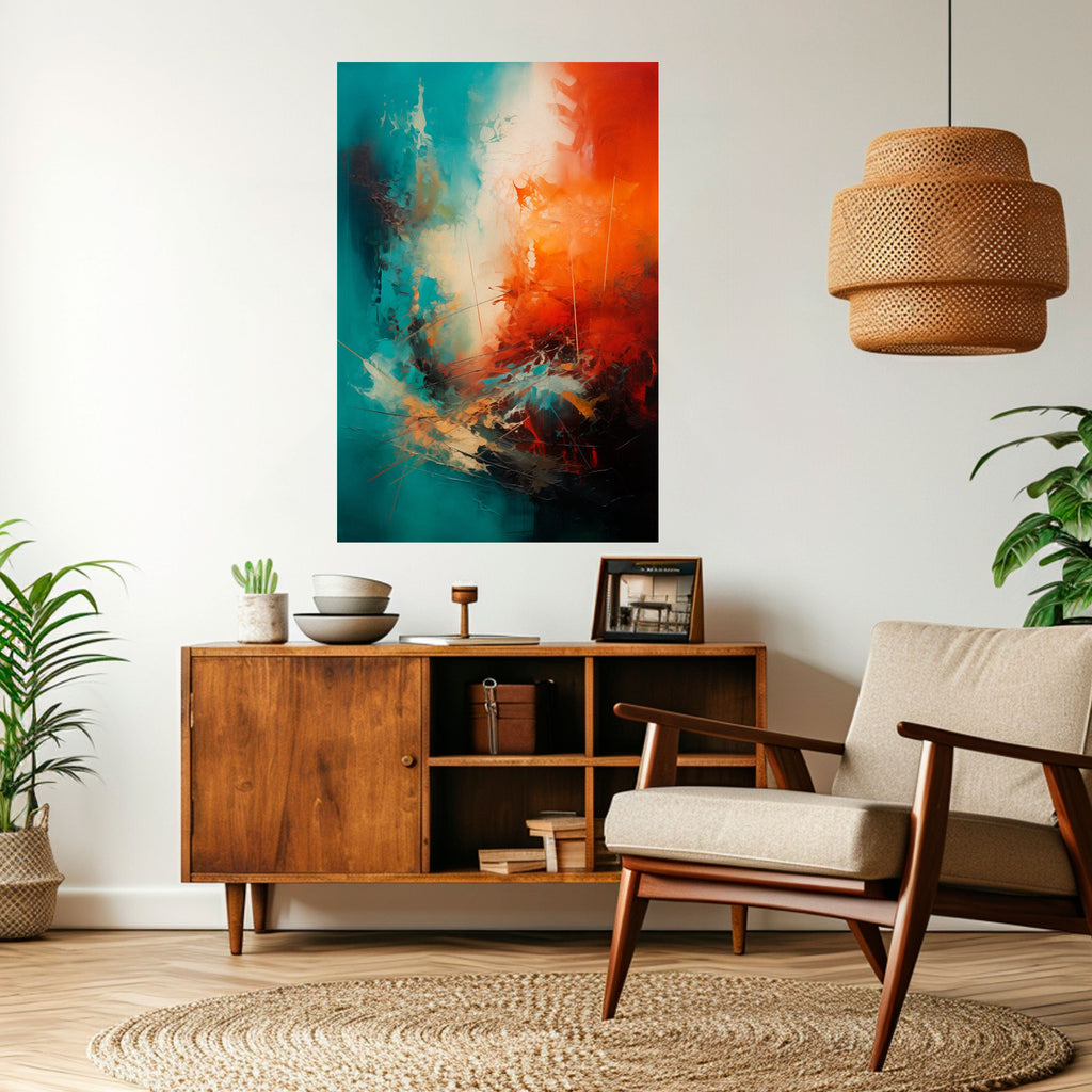 Affiche verticale autocollante FIERY FUSION