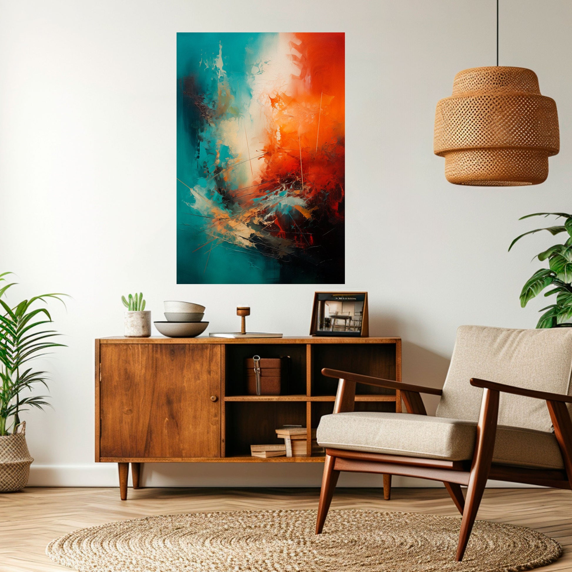 Affiche verticale autocollante FIERY FUSION