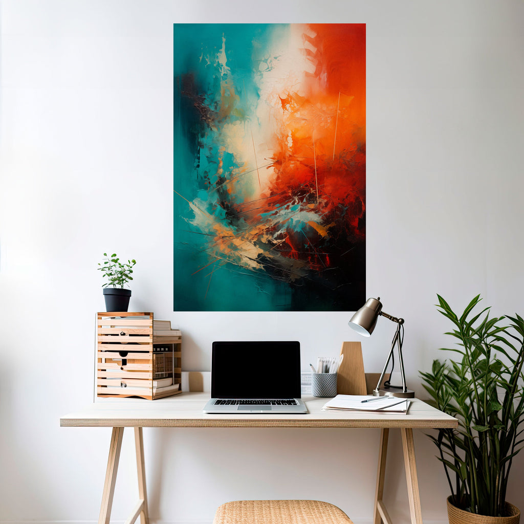 Affiche verticale autocollante FIERY FUSION