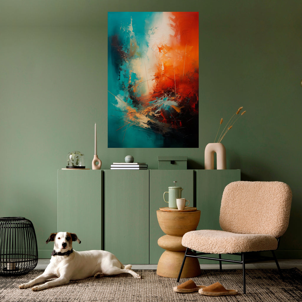 Affiche verticale autocollante FIERY FUSION
