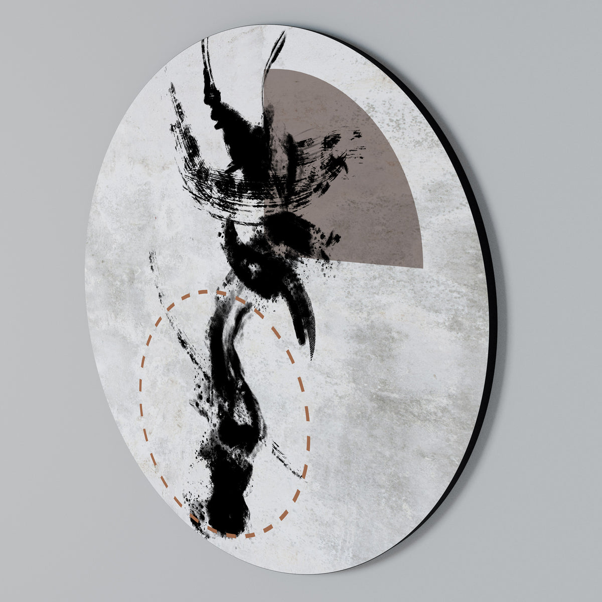 STAINS OF INTROSPECTION Round Wall Art