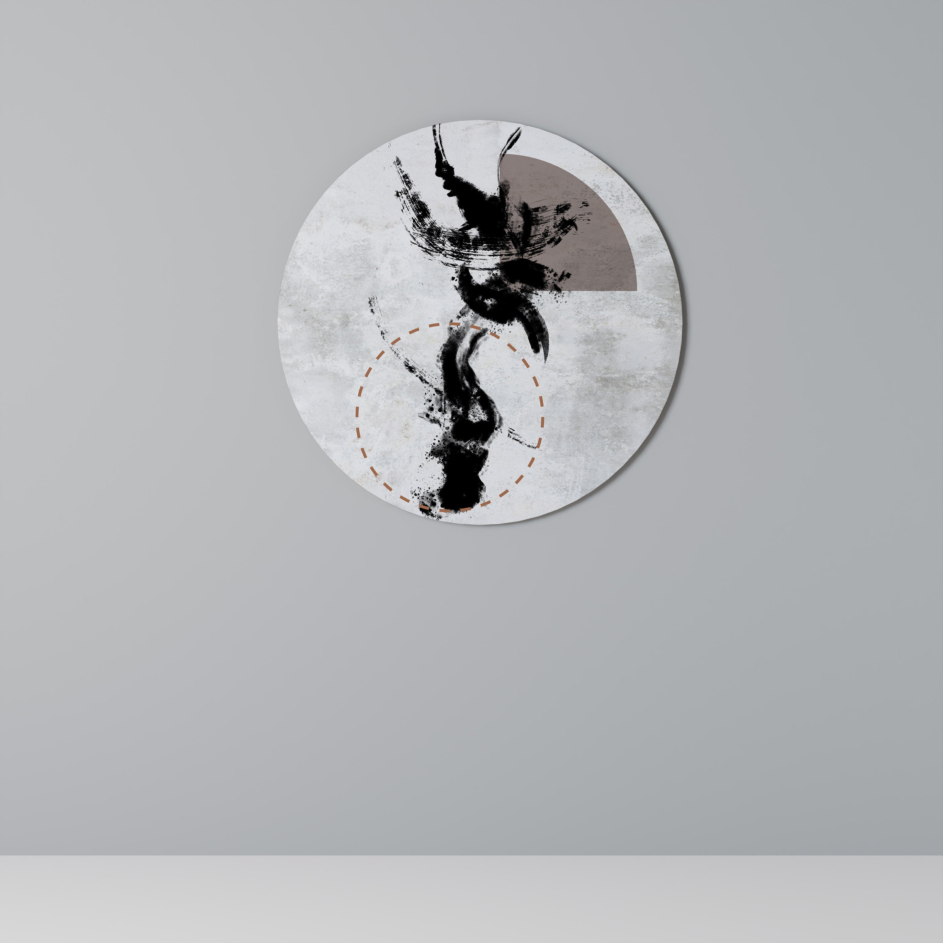 TACHES D'INTROSPECTION Art mural rond