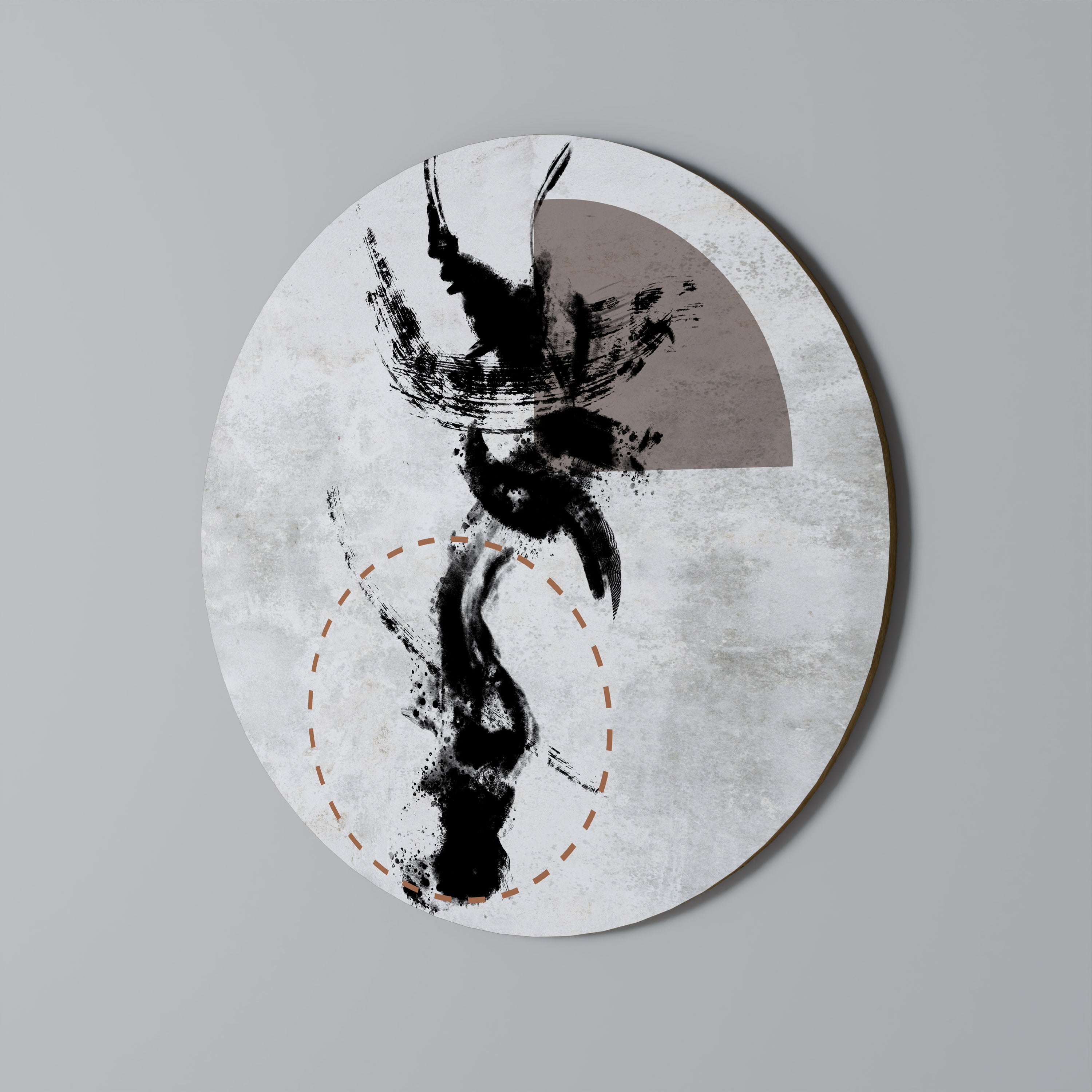 TACHES D'INTROSPECTION Art mural rond