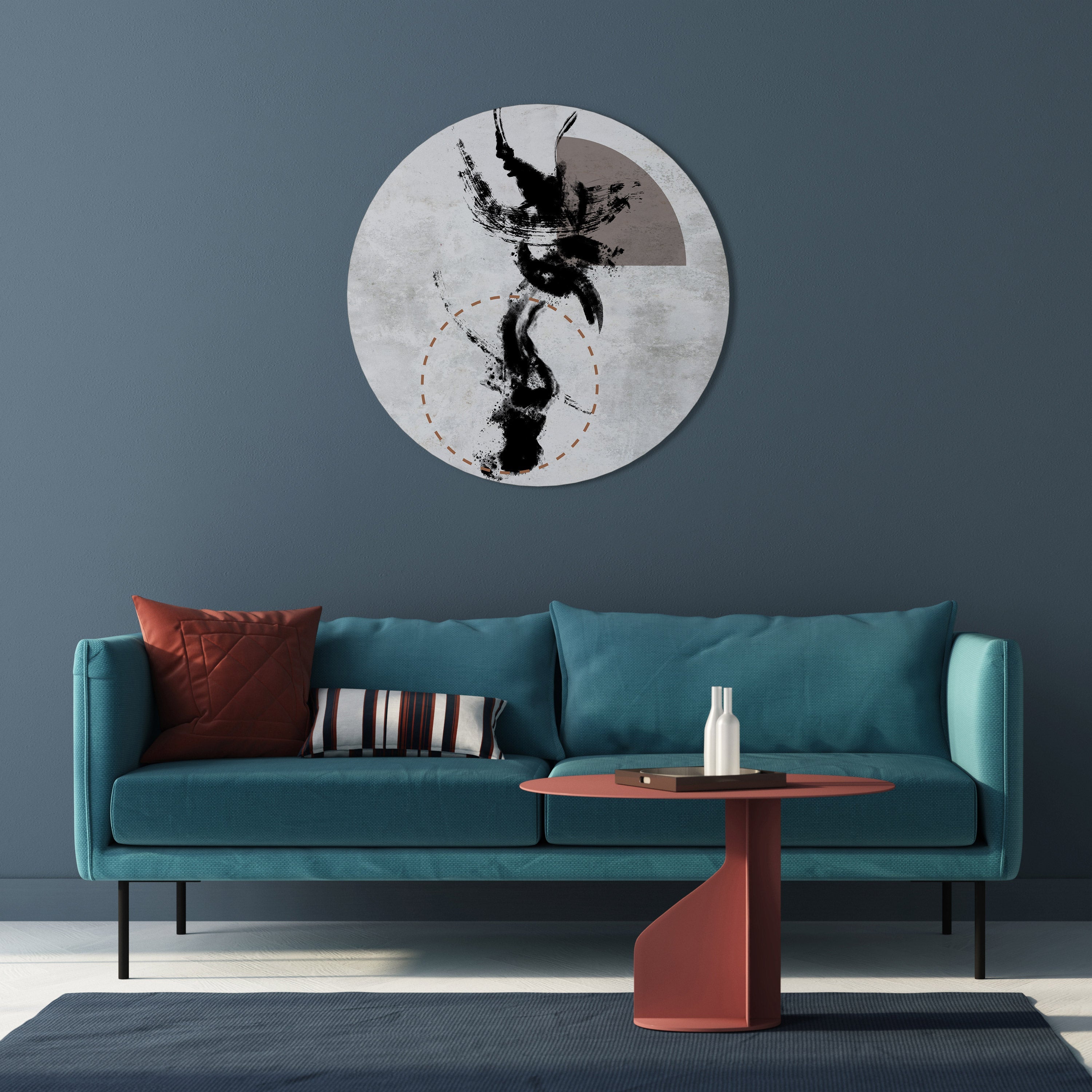 TACHES D'INTROSPECTION Art mural rond