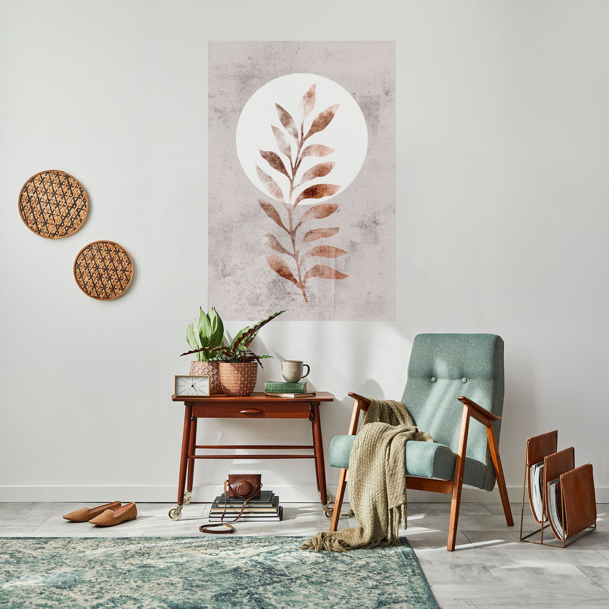 Affiche verticale autocollante LEAF RADIANCE
